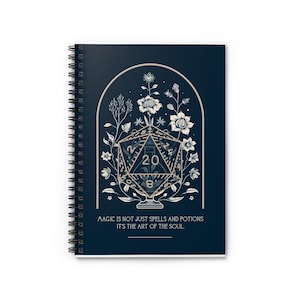 D20 DnD Spiral Notebook | Dungeons and Dragons Födelsedag Jul Alla hjärtans dag presenter