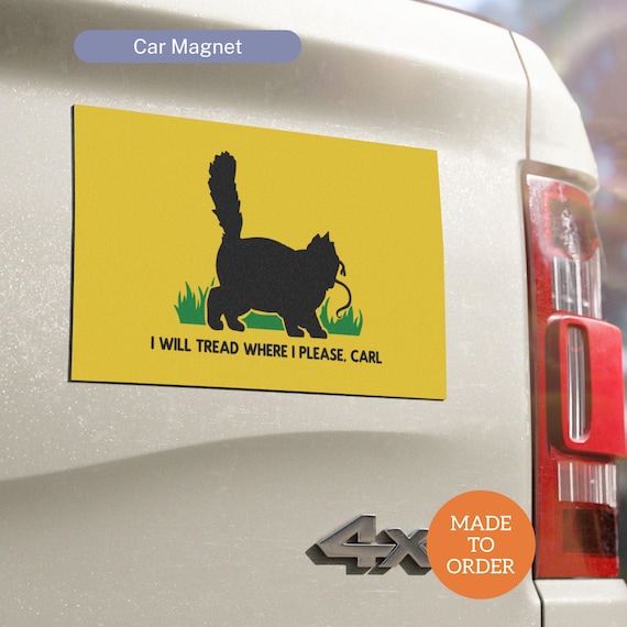 I Will Tread Where I Please Carl Car Magnet, Dungeon Crawler Carl Merch, Princess Donut, DCC Gear