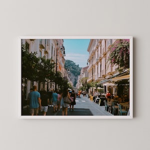 Costiera Amalfitana / Stampa fotografica su pellicola Italia / Fotografia 35 mm / Arte murale da viaggio stampabile / Download digitale / Sorrento