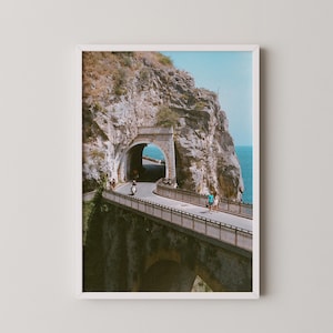 Costiera Amalfitana / Stampa fotografica su pellicola Italia / Fotografia 35 mm / Arte murale da viaggio stampabile / Download digitale / Fiordo di Furore