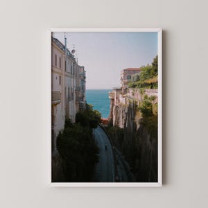 Costiera Amalfitana / Stampa fotografica su pellicola Italia / Fotografia 35 mm / Arte murale da viaggio stampabile / Download digitale / Ponte di Sorrento