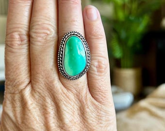 Royston turquoise ans sterling silver ring. Size 7.5