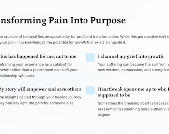 Emotional Healing Affirmations: Self-Worth Recovery After Betrayal (Digital Printable)