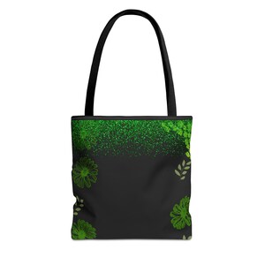 Green Tite Bag Naturgrün für jeden Anlass, Einkaufstasche - umweltfreundliche wiederverwendbare Tasche, Markttasche mit botanischem Druck, Naturliebhabertasche,