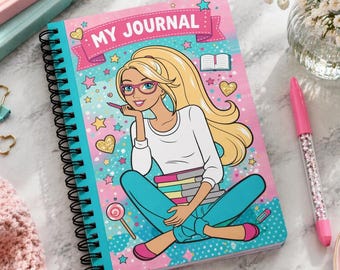 Girls Journal Notebook, Teen Diary, Spiral Writing Journal, Student Planner Gift