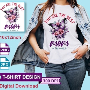 Mother&#39;s Day T-Shirt Design (PNG & JPEG)