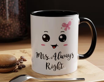 Mr & Mrs Mug | Accent Coffee Mug 11oz