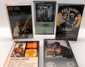Blues Cassette Tape Grab Bag (Vintage 5-Pack)