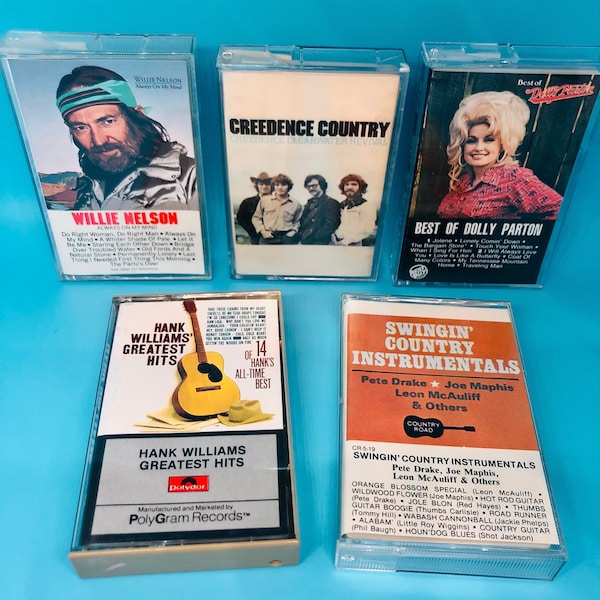 Classic Country Cassette Tape Grab Bag (Vintage 5-Pack)