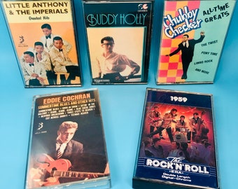 Early Rock n Roll + Rhythm & Blues Cassette Tape Grab Bag (Vintage 5-Pack)