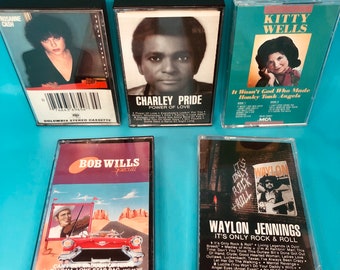 Classic Country Cassette Tape (5-Pack Grab Bag)