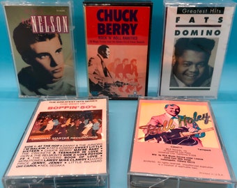 Early Rock n Roll + Rhythm & Blues Cassette Tape Grab Bag (Vintage 5-Pack)