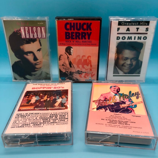 Early Rock n Roll + Rhythm & Blues Cassette Tape Grab Bag (Vintage 5-Pack)