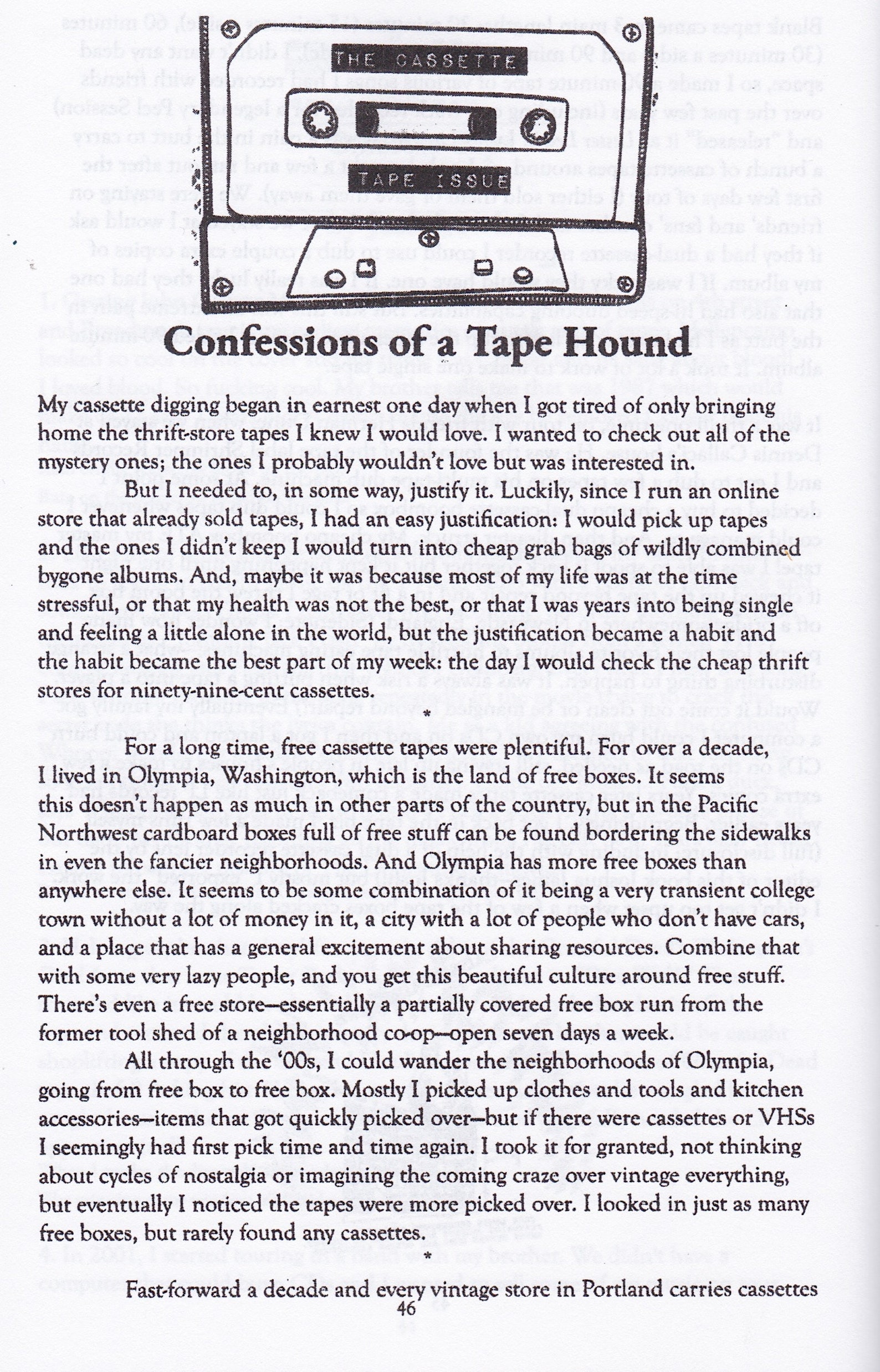 Basic Paper Airplane 13 the Cassette Tape Issue zine Etsy