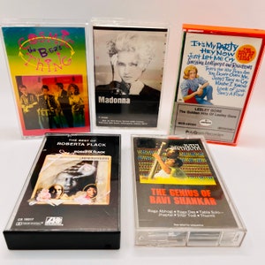Vintage Cassette Tape Grab Bag (Curated 5-Pack) (50+ Genres) (New Wave, Classic Rock, Motown, Hip Hop, Pop Rock, Jazz, more) (Free shipping)