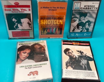 1960s + 1970s Soul Music Cassette Tape Grab Bag (Vintage 5-Pack) (Motown + More!)