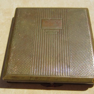 Melissa Compact Vintage With Gold Design Make Up Case Hand Held Mirror