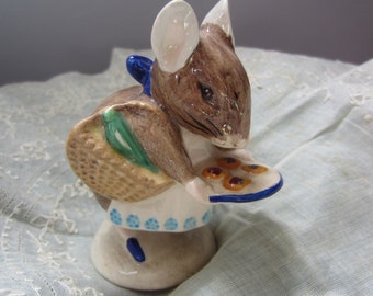 Appley Dapply Beatrix Potter Ceramic Vintage Beswick Figurine