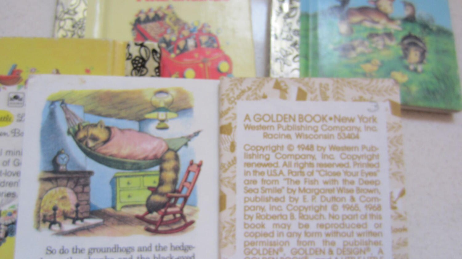 Set of 4 Little Little Golden Book 1980's Children's Classics