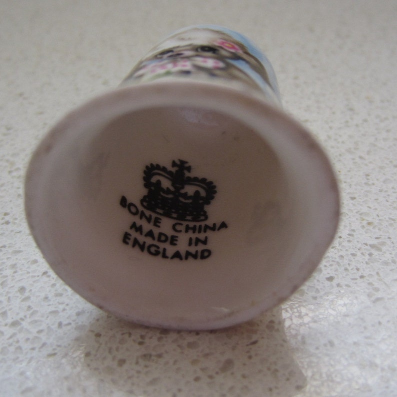 Four Thimbles Made in England Bone China Vintage Etsy