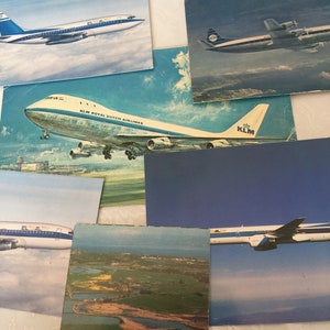 6 zabytkowych pocztówek El Al i KLM
