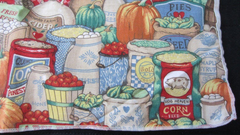 Vintage Colorful Food and Vegetables Kitchen Towel image 3