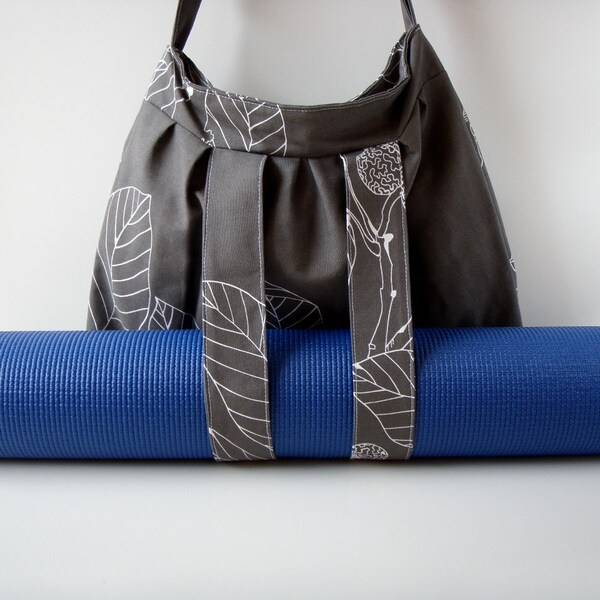 Yoga Bag Brown Leaf Handmade