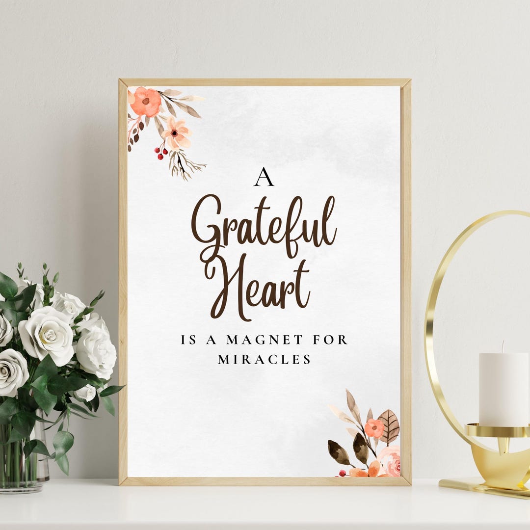 Thankful Heart Watercolor Canvas by iCanvas