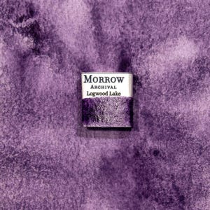 Logwood Lake Purple Watercolor Paint | Handmade, Natural Organic Pigment
