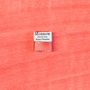 Stone Cinnabar Red Watercolor Paint | Handmade, Natural Mineral Pigment
