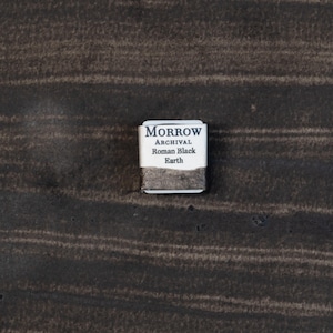 Roman Black Earth Watercolor Paint | Handmade, All Natural Ochre Pigment