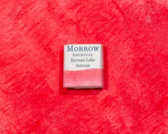 Kermes Lake Intense Red Watercolor Paint | Handmade, Natural Organic Pigment