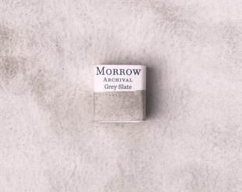 Acuarela pizarra gris / Hecha a mano, pigmento mineral natural