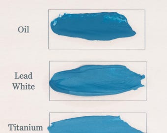Zirconium Vanadium Blue Pigment | Handmade, PB71 for Oil