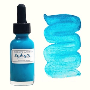 Verdigris Fine Watercolor Ink | Handmade, Historic Pigment