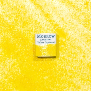 Yellow Orpiment Watercolor Paint | Handmade, Natural Mineral Pigment