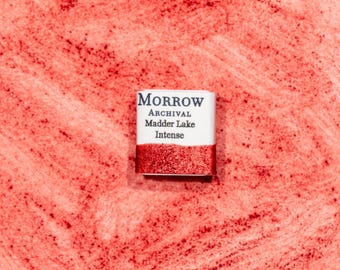 Madder Lake Intense Red Watercolor Paint | Handmade, Natural Organic Pigment