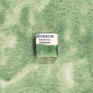 Celadonite Green Earth Watercolor Paint | Handmade, Natural Ochre Pigment