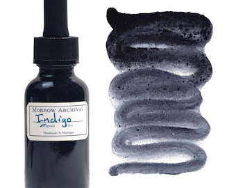 Natural Indigo Blue Watercolor Ink | Handmade, Natural Organic Pigment