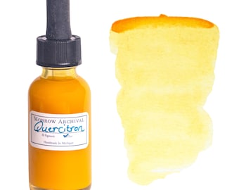 Quercitron Dye Watercolor Ink | Handmade, Natural Organic Dye