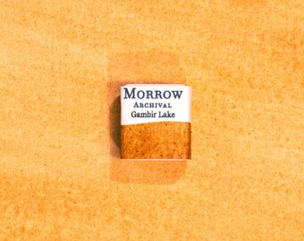 Gambir Lake Brown Watercolor Paint | Handmade, Natural Organic Pigment