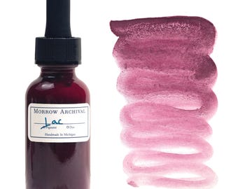 Lac Magenta Lake Watercolor Ink | Handmade, Natural Organic Pigment