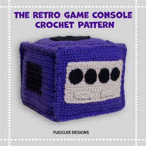 Patrón de crochet para consola de juegos retro: descarga digital para principiantes