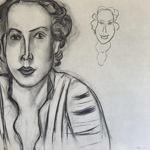 Henri Matisse – 1939, grande elioincisione da un disegno a carboncino – Stampa originale francese d&#39;epoca, arte modernista del XX secolo