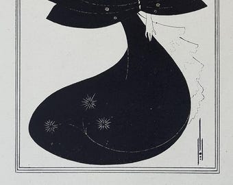 オーブリー・ビアズリー - オリジナル木版画、1920年 - オスカー