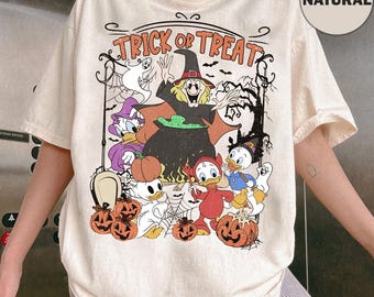 Disney Halloween-kostym Huey Dewey Louie Anka Trollhassel-tröja, Ducktales Disneyland Halloweenfest, Spooky Season Mickey's Not So Scary