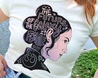 Star Wars Rey The Future Of The Galaxy Is Female T-Shirt, Star Wars Birthday Tee, Star Wars Squad, Galaxy's Edge, Disneyland Matching Shirt