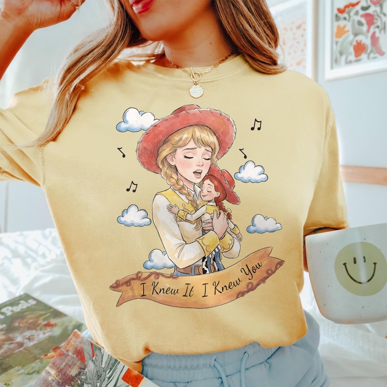 Retro Toy Story 5 Jessie Cowsgirl Music Portrait TS I Knew It I Knew You Shirt, Jessie Cowgirls Disney Girl Trip Tee, Toy Story Land image 3
