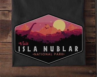 Jurassic Park Isla Nublar National Park T-Shirt, Tyrannosaurus Shirt, Jurassic Park Shirt, Dinosaur T-Rex Shirt, 90s Dino Movie T-shirt
