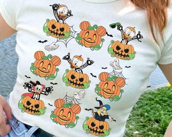 Disney DuckTales Bus eller godis-tröja, Huey Dewey Louie Trollhassel-tröja, Bus eller godis DuckTales Halloween, Musse Pigg är inte så läskig